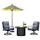 Davenport Gray 3-Piece Outdoor Fire Pit Conversation Set