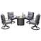 Davenport Gray 5-Piece Outdoor Fire Pit Conversation Set