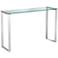 David 47 1/2" Wide Steel And Glass Modern Console Table