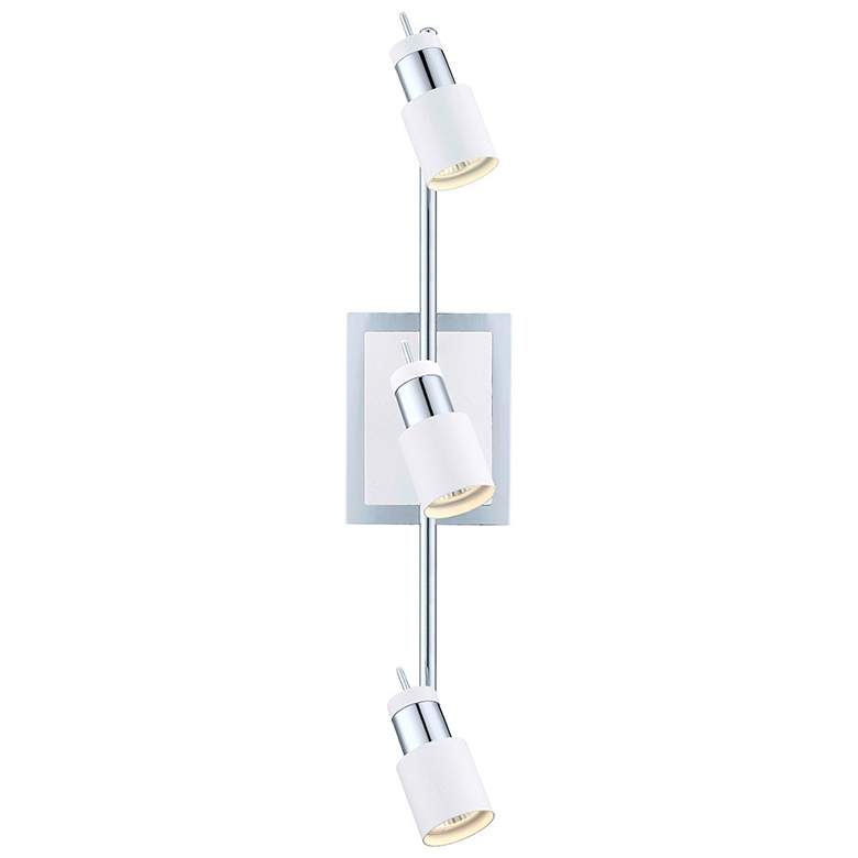 Image 1 Davida - 3-Light Track Light - Chrome, White Finish