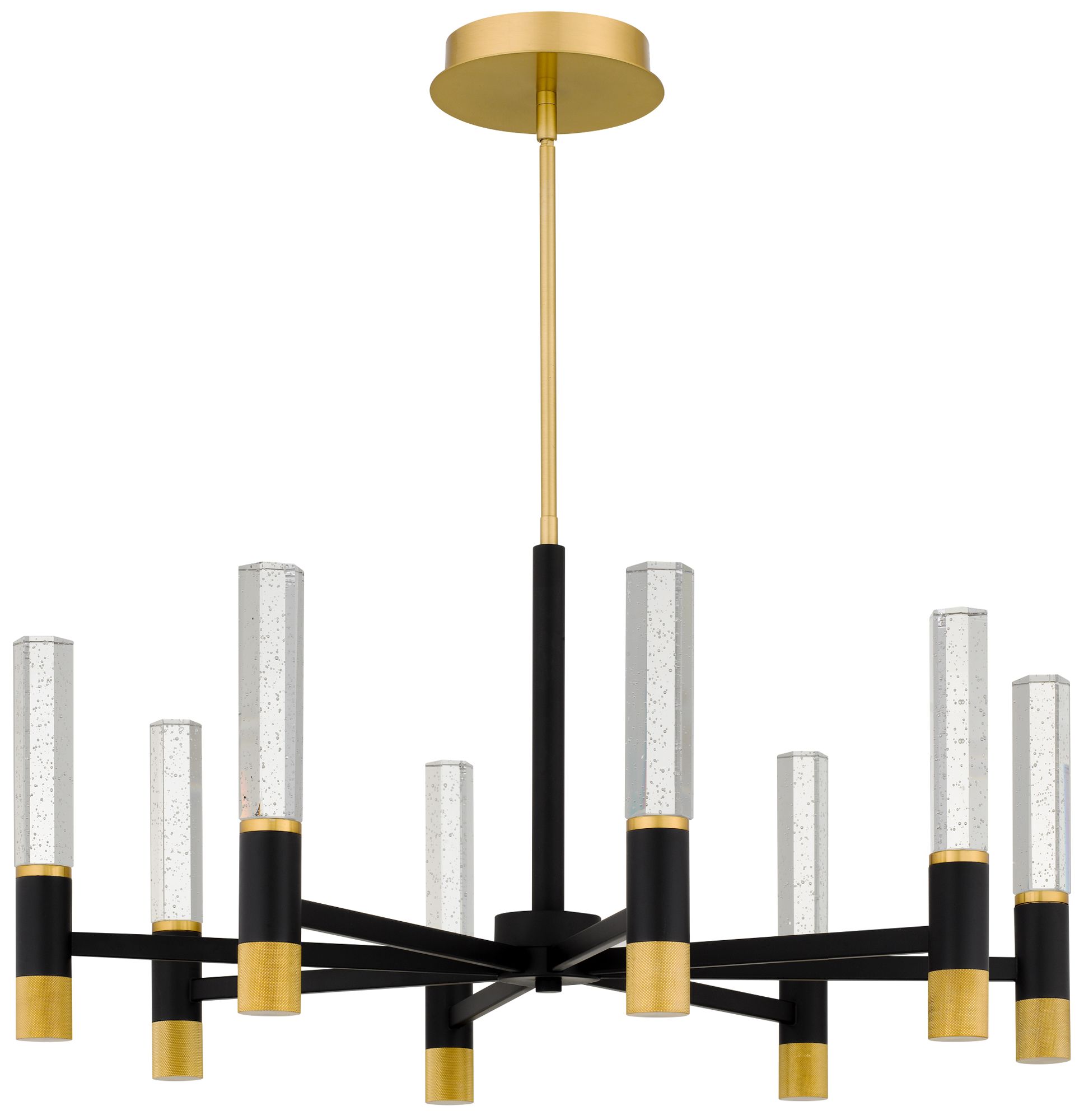 Image 3 Davies Integrated LED Brushed Gold Chandelier more views