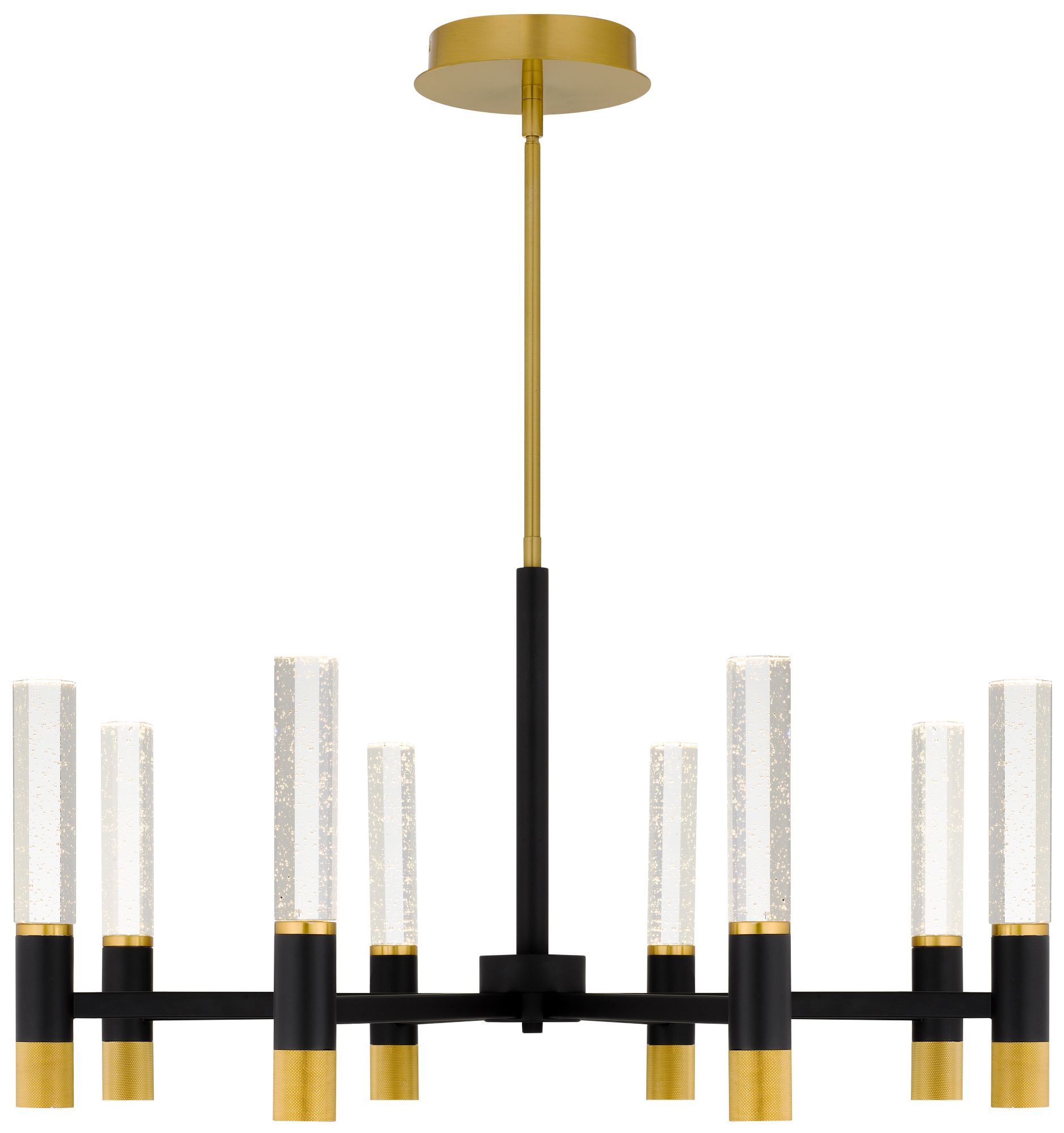 Image 4 Davies Integrated LED Brushed Gold Chandelier more views