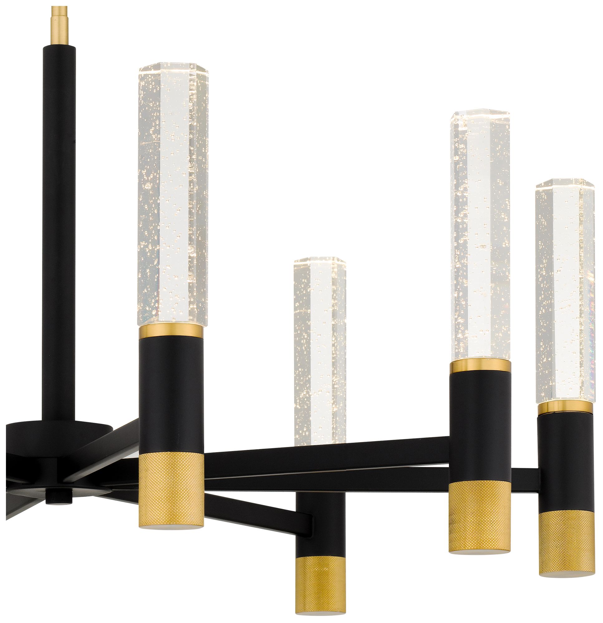 Image 6 Davies Integrated LED Brushed Gold Chandelier more views