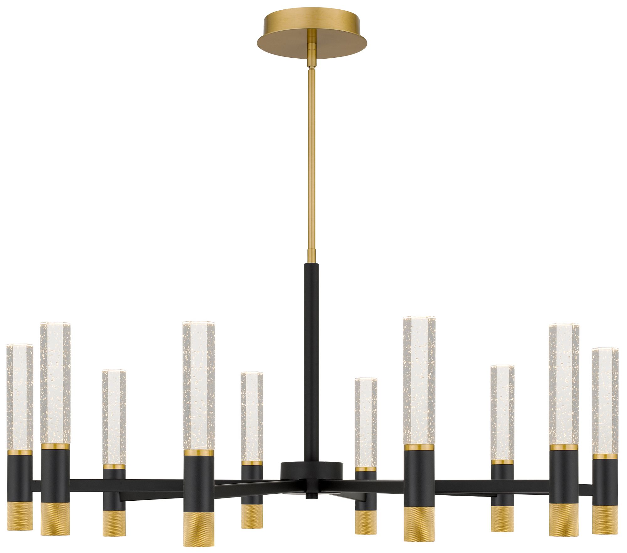 Image 3 Davies Integrated LED Brushed Gold Chandelier more views