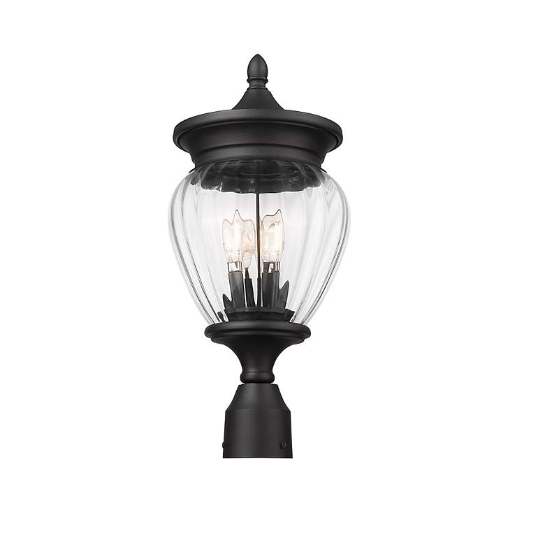 Image 2 Davina 20 1/4" High Black Outdoor Post Light more views