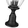 6_Davina 22 1/4" High Black Outdoor Pier Light w/ Round Base more views
