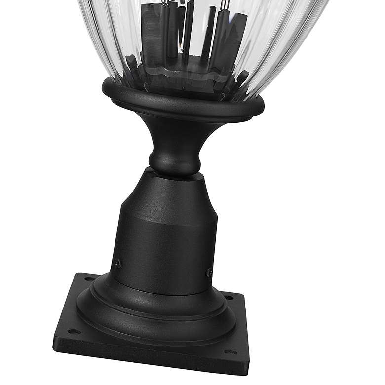 Image 6 Davina 22 1/4" High Black Outdoor Pier Light w/ Square Base more views