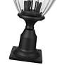 6_Davina 22 1/4" High Black Outdoor Pier Light w/ Square Base more views