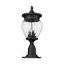 7_Davina 22 1/4" High Black Outdoor Pier Light w/ Square Base more views