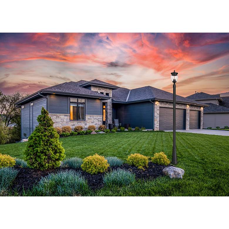 Image 3 Davina by Z-Lite Black 10 inch 3 Light Outdoor Post Mounted Fixture more views