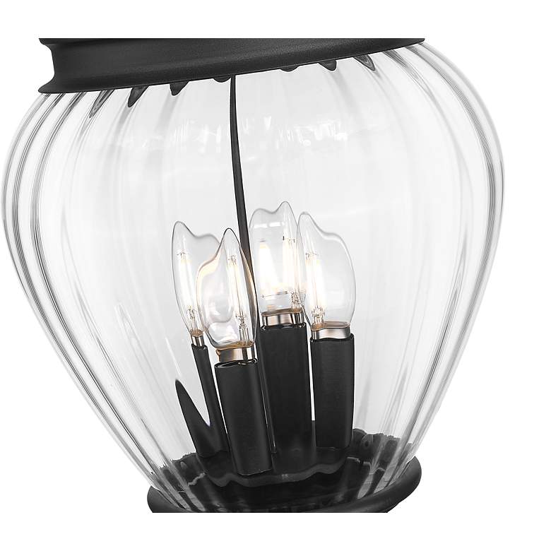 Image 6 Davina by Z-Lite Black 10 inch 3 Light Outdoor Post Mounted Fixture more views