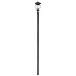 Davina by Z-Lite Black 12 inch 4 Light Outdoor Post Mounted Fixture