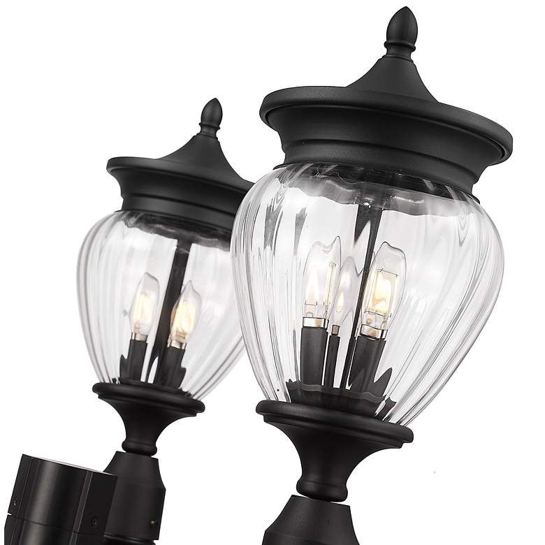 Image 6 Davina by Z-Lite Black 31.5 inch 3 Light Outdoor Post Mounted Fixture more views