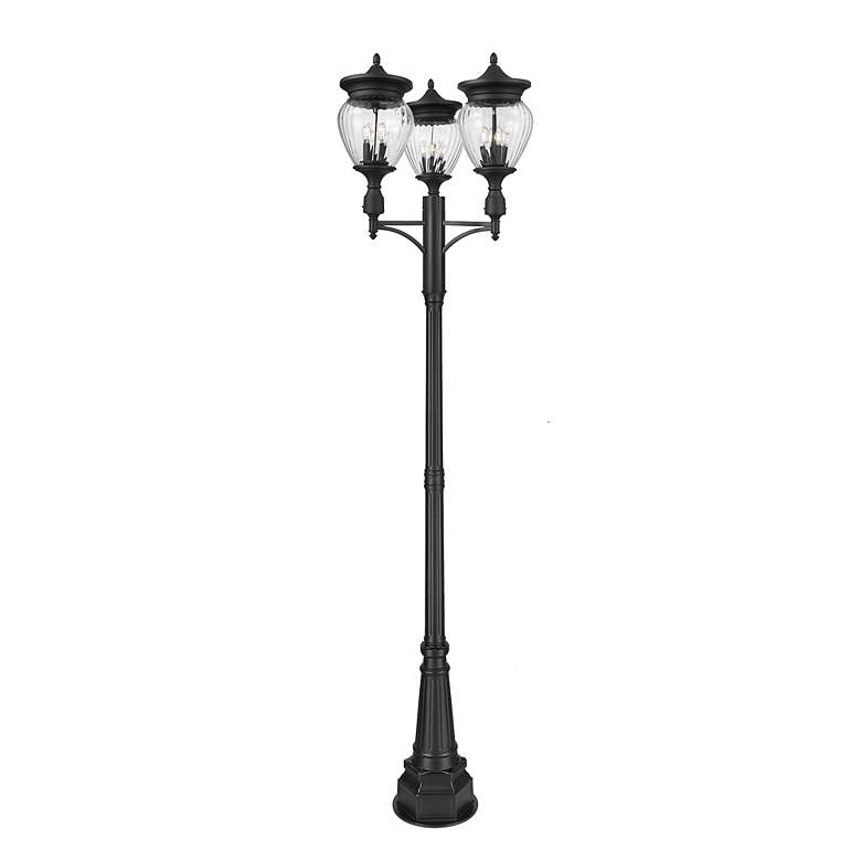 Image 5 Davina by Z-Lite Black 34.5 inch 4 Light Outdoor Post Mounted Fixture more views