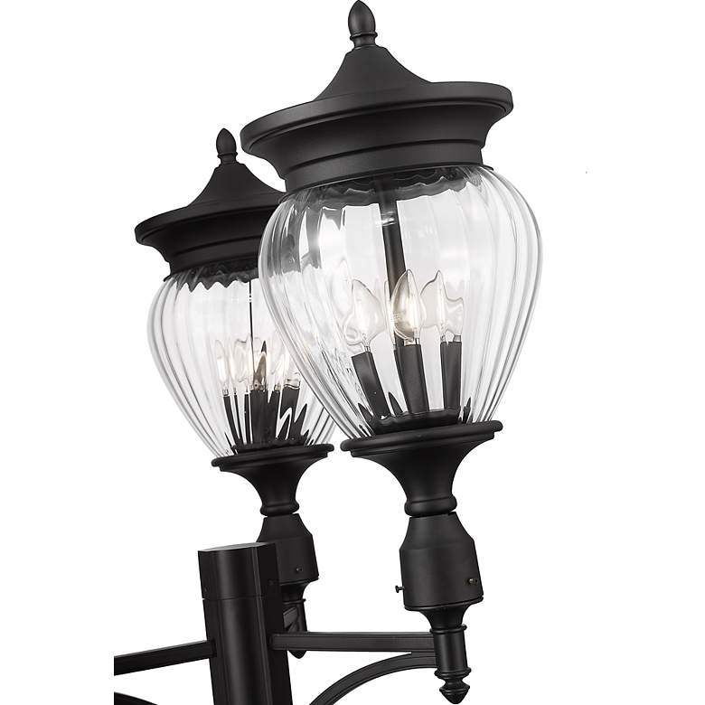 Image 6 Davina by Z-Lite Black 34.5 inch 4 Light Outdoor Post Mounted Fixture more views