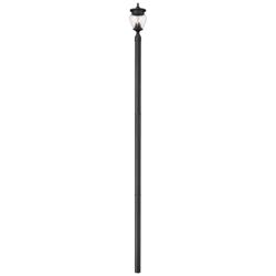 Davina by Z-Lite Black 9 inch 3 Light Outdoor Post Mounted Fixture