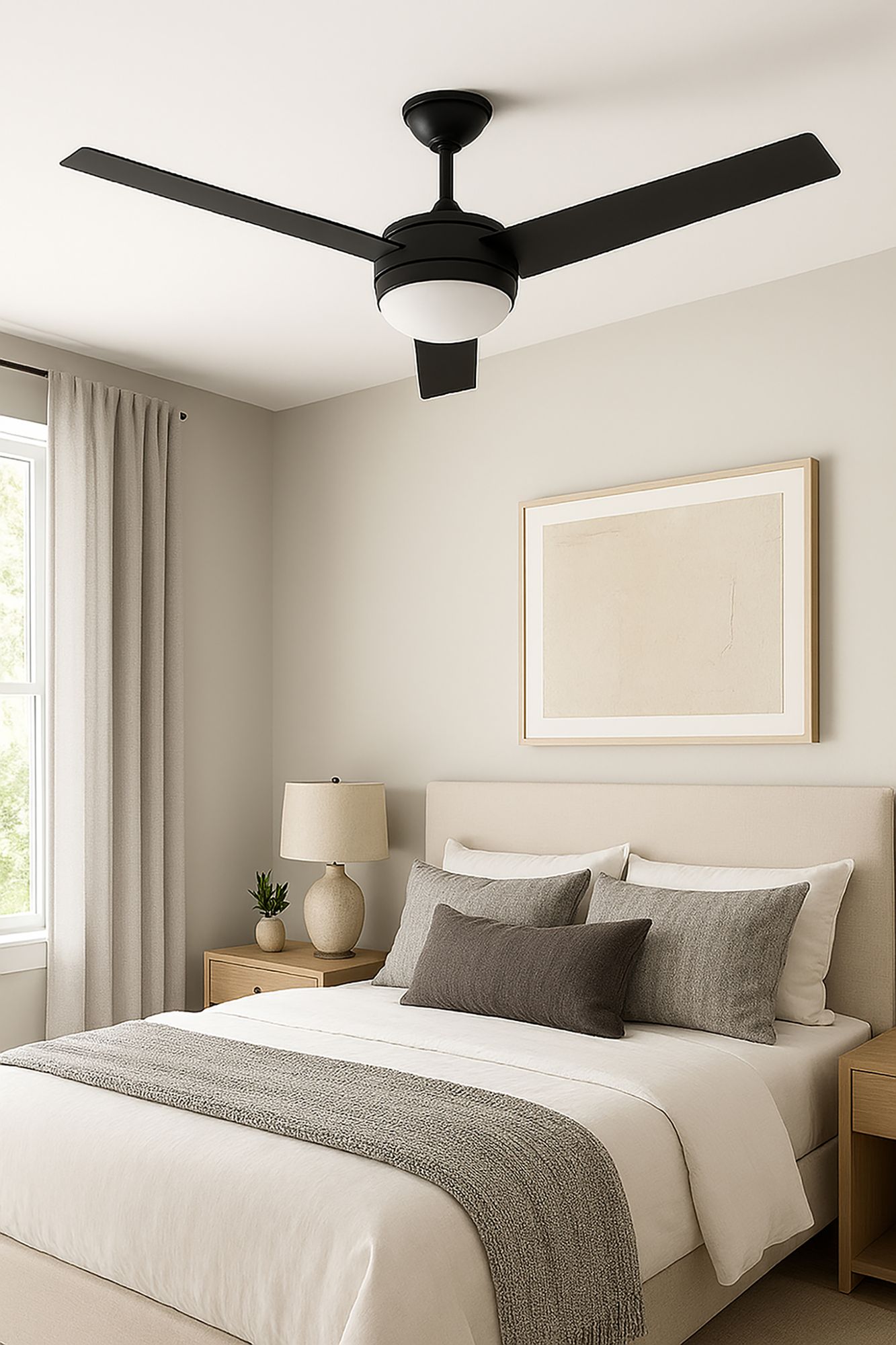 Image 5 Davis 52" Wide 3-Blade Black LED Ceiling Fan more views