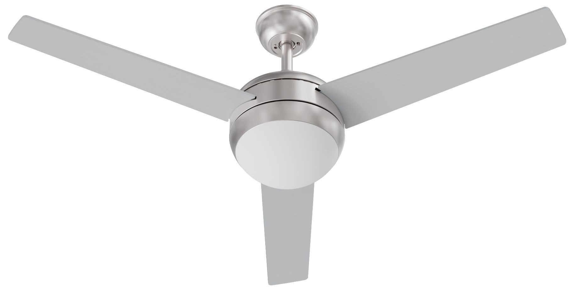 Image 2 Davis 52" Wide 3-Blade Satin Nickel LED Ceiling Fan