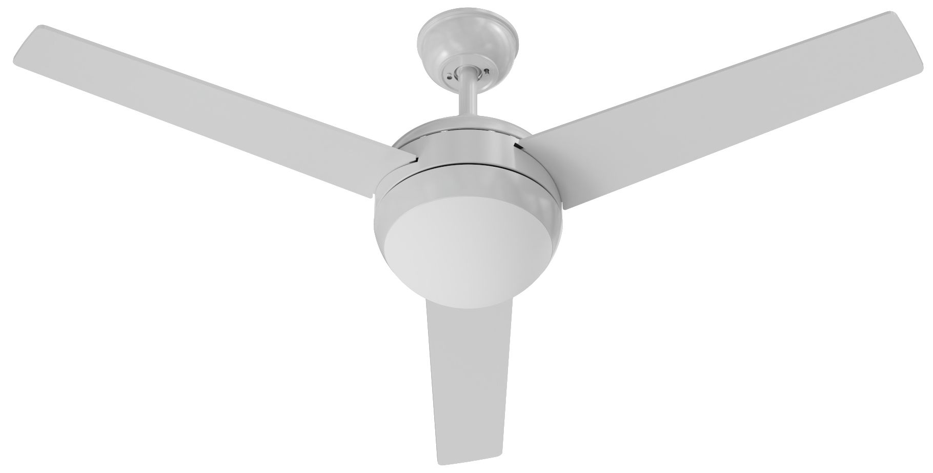 Image 2 Davis 52" Wide 3-Blade White LED Ceiling Fan