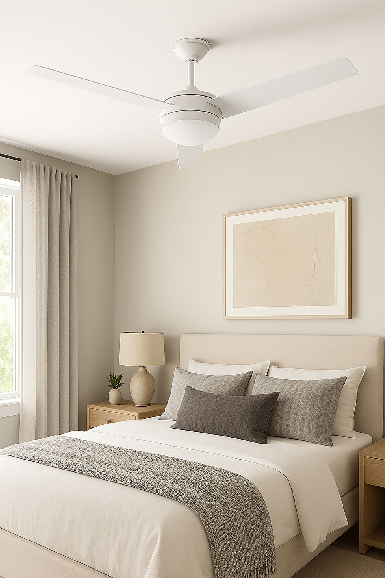 Image 5 Davis 52" Wide 3-Blade White LED Ceiling Fan more views