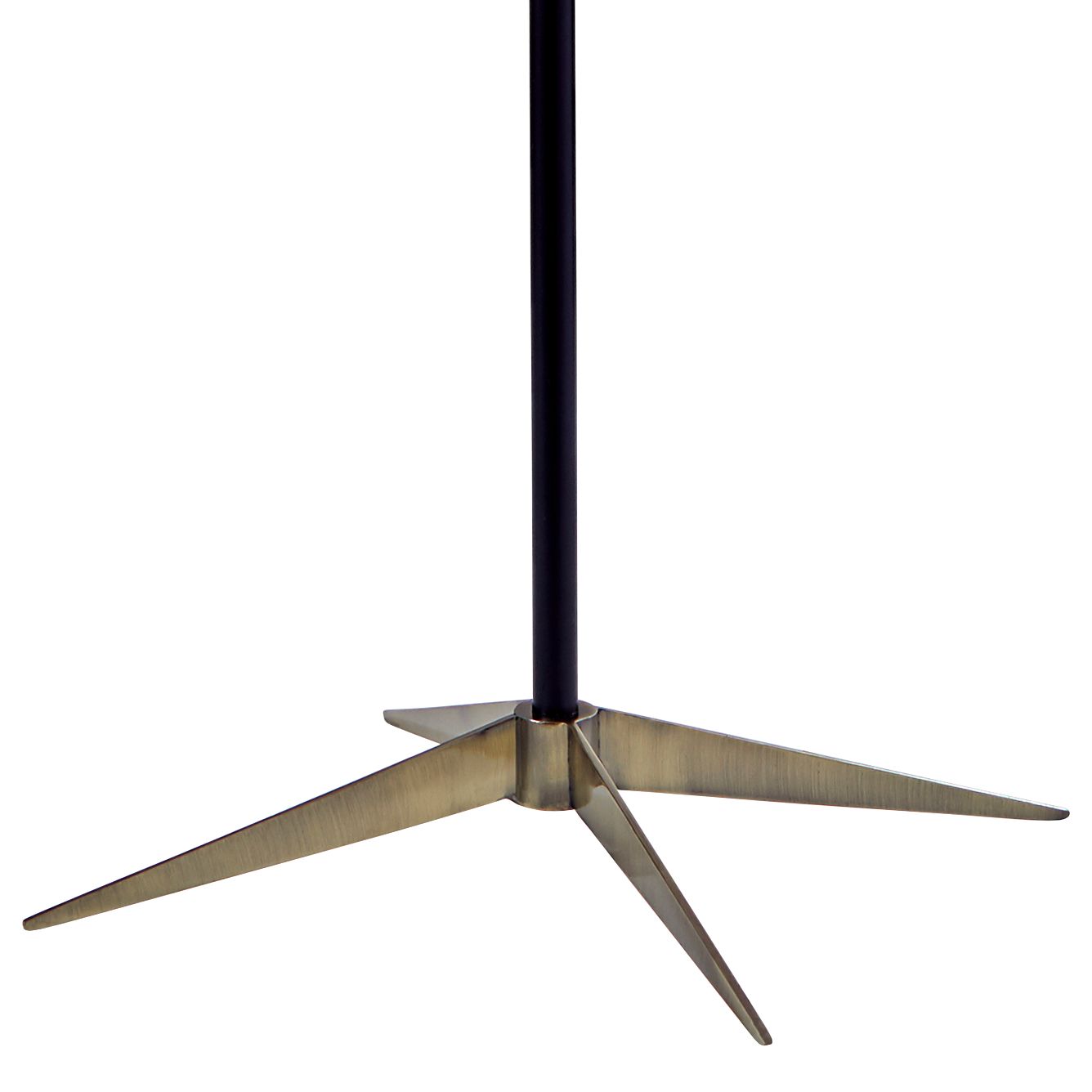Image 2 Davis Matte Black and Antique Brass Floor Lamp more views