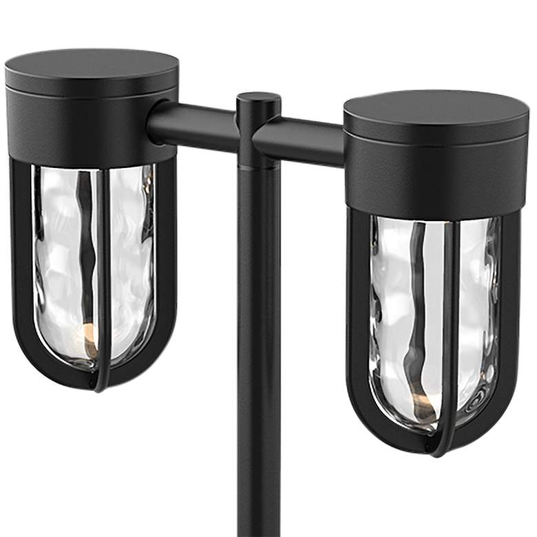 Image 2 Davy 23 3/4 inchH Black Aluminum 2-Light LED Outdoor Path Light more views