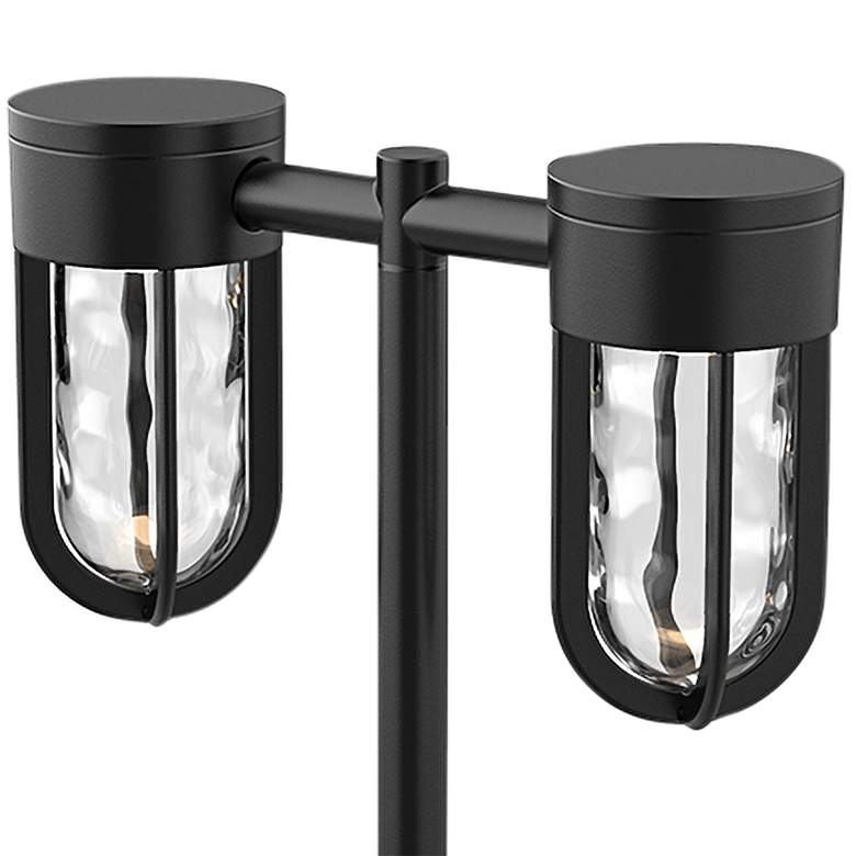 Image 2 Davy 23 3/4"H Black Aluminum 2-Light LED Outdoor Path Light more views