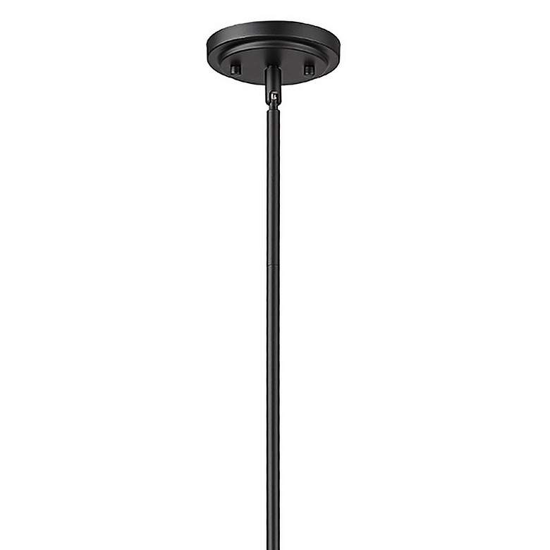 Image 3 Dawes 13" Wide Matte Black Diamond 3-Light Pendant more views