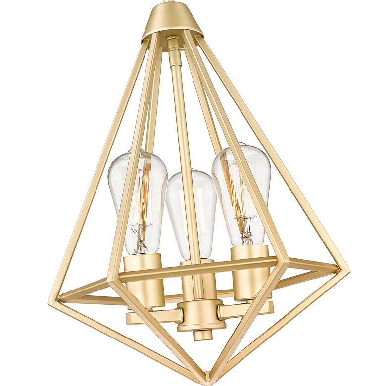 Image 4 Dawes 13" Wide Modern Gold 3-Light Pendant more views
