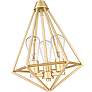 4_Dawes 13" Wide Modern Gold 3-Light Pendant more views