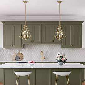 Image5 of Dawes 13" Wide Modern Gold 3-Light Pendant more views