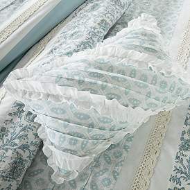 Image4 of Dawn Aqua Cotton King 9-Piece Comforter Set more views