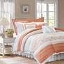 Thumbnail2 of Dawn Coral Print Cal King 9-Piece Comforter Set