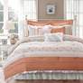 Thumbnail1 of Dawn Coral Print Cal King 9-Piece Comforter Set