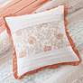 Thumbnail4 of Dawn Coral Print Cal King 9-Piece Comforter Set more views