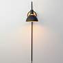 3_Dawn Pin Up Wall Sconce - Antique Brass/Black more views