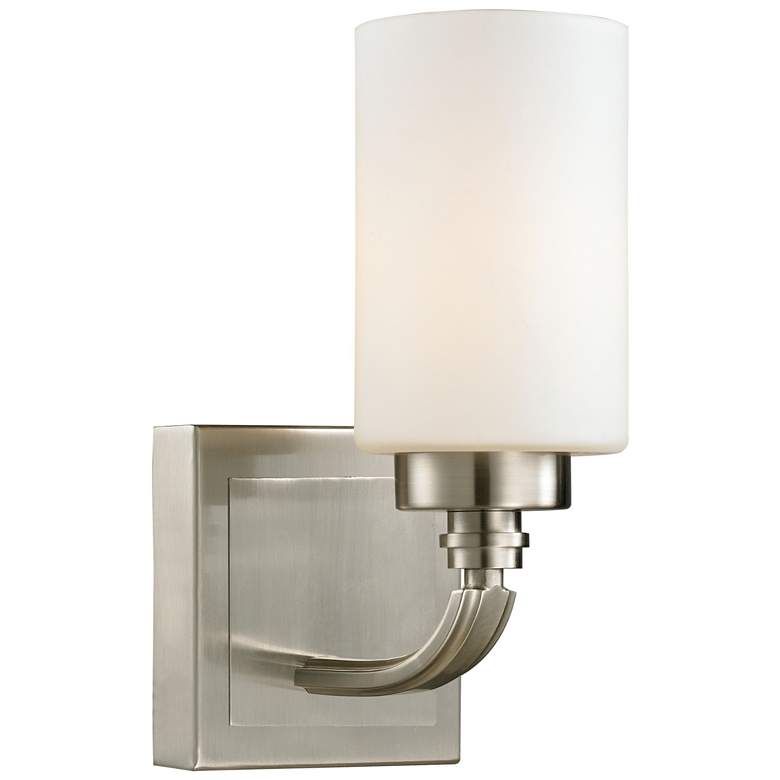 Image 1 Dawson 10" High 1-Light Sconce - Brushed Nickel