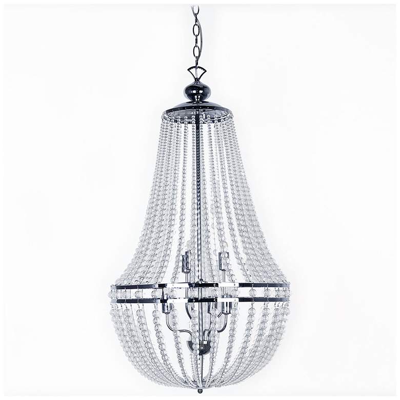 Image 1 Dawson 20" Wide 6 Light Polished Chrome Chandelier