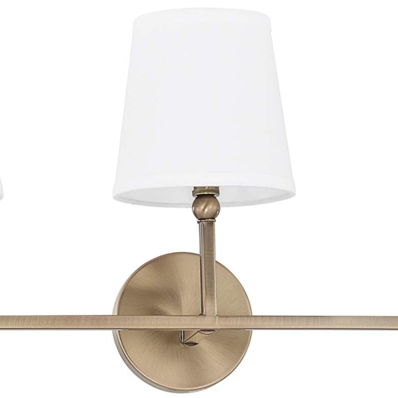 Image 3 Dawson 25 1/2" Wide Aged Brass 3-Light Vanity Bath Light more views