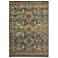 Dawson Teal and Brown Oriental Area Rug