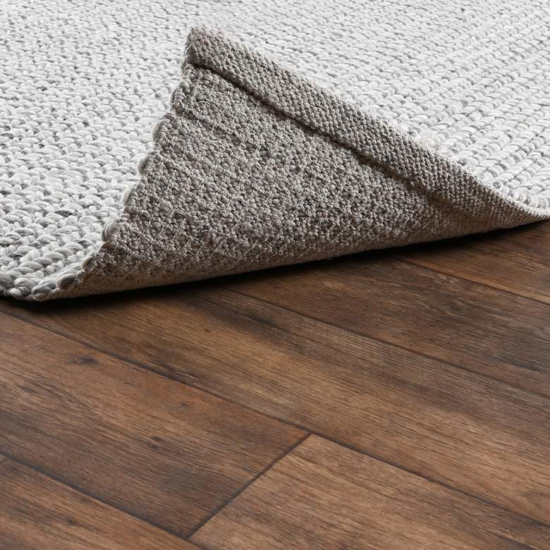 Image 4 Dawson 5'x8' Gray Rectangular Wool Area Rug more views