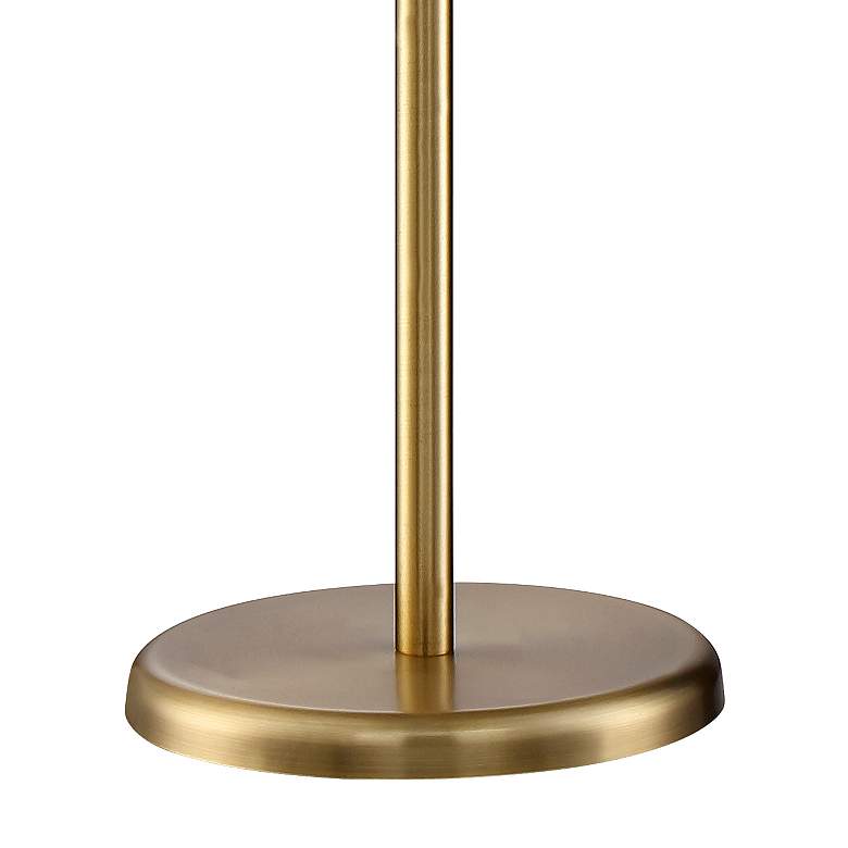 Image 5 Dawson Adjustable Height Antique Brass Pharmacy Floor Lamp with USB Dimmer more views