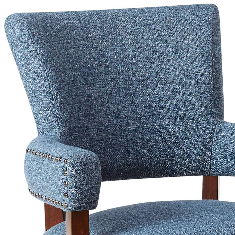 Image 3 Dawson Blue Fabric Dining Armchair more views