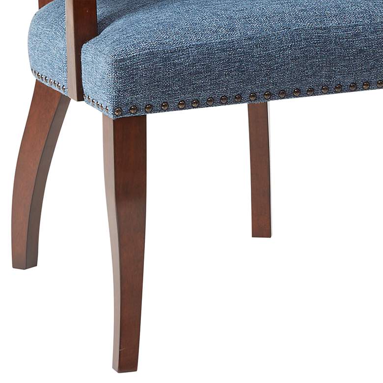 Image 4 Dawson Blue Fabric Dining Armchair more views