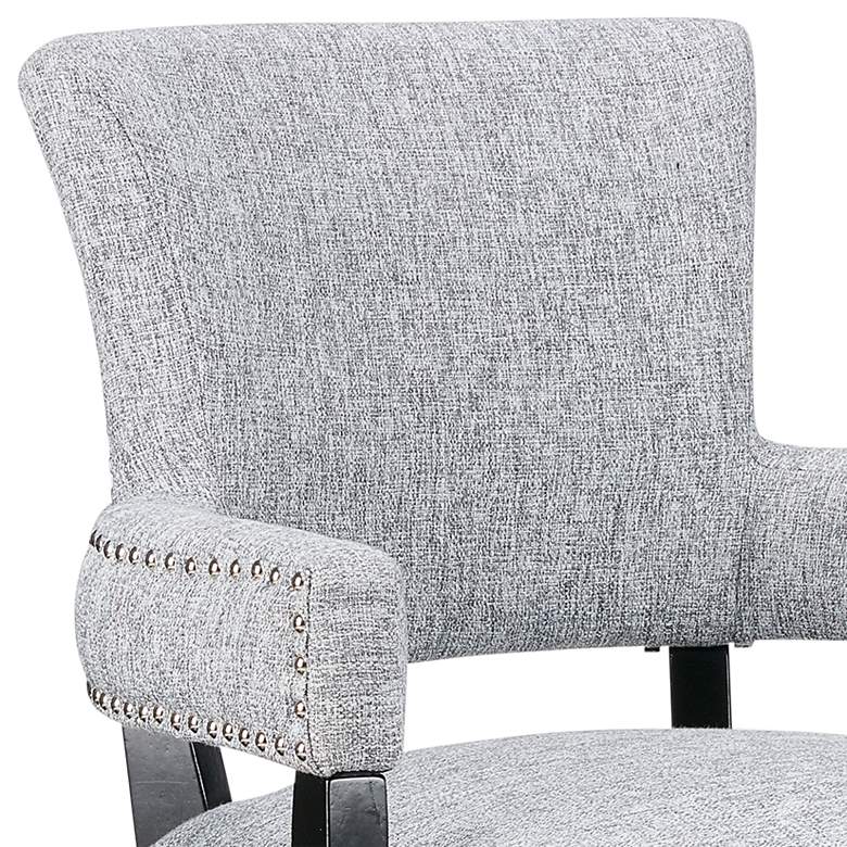 Image 3 Dawson Gray Fabric Dining Armchair more views