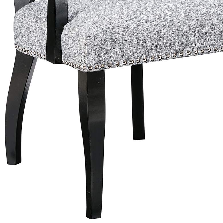 Image 4 Dawson Gray Fabric Dining Armchair more views