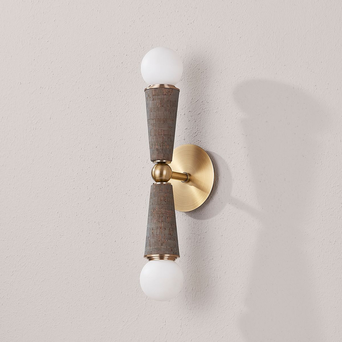 Dax 18 3/4" High Patina Brass 2-Light Wall Sconce