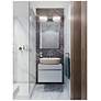 2_Dax 27.1" Wide Satin Nickel LED Bath Light with White Acrylic more views