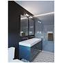 4_Dax 27.1" Wide Satin Nickel LED Bath Light with White Acrylic more views