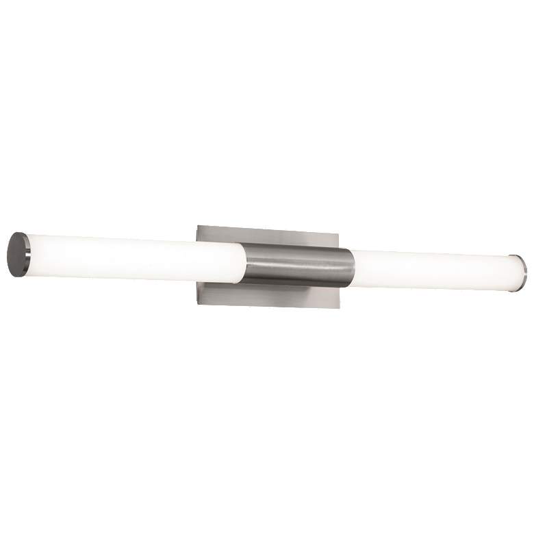 Image 1 Dax 4" Wide 2-Light Satin Nickel LED Bath Light